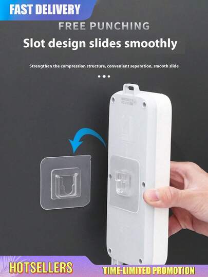 20/14/10/6/1pc Strong Adhesive Hooks, Easy Installation Practical Adhesive Hooks--Waterproof Plastic Wall Hanging, No Trace Fixing Without Punching Holes, Multifunctional Design For Bathroom, Kitchen And Home Environments, Hanging Wall Decorations, Portable Adhesive Hooks, Routers, Sockets, Picture Frames, Remote Controller --Multi-Functional Hooks, Bedroom And Office Dual-Use, Fashion Style, Practical Hooks Translated With