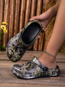 Sapatos unissex respiráveis com furos, absorventes de impacto, antiderrapantes, silenciosos, multiuso para uso interno/externo, para todas as estações