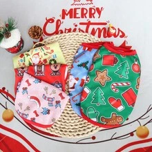 Pet Christmas Style Vest, Sleeveless Celebration Vest For Small Dogs And Cats, Spring/Summer