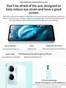 vivo Y37 智能手机 5G 安卓手机 菱形浅紫/远山绿/月影黑 性能卓越 大容量电池 轻薄便携 超长续航 拍照手机 6.56 英寸 90Hz 高刷新率屏幕 5000mAh 大容量电池 超长待机 1300 万像素后置主摄像头 500 万像素前置摄像头 - 黑色 - 查看 2