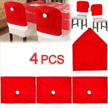 20Pcs/Set Christmas Chair Back Cover 23.6*20in Removable And Washable Dinner Chair Cover For Christmas Dining Room, Kitchen, Living Room Home Decoration Christmas Decorations,Christmas Decoration Christmas Chair Cover Soft Touch Non-Woven Chair Cover Christmas Table Decoration Santa Hat Christmas Gifts - Multicolor - View 11
