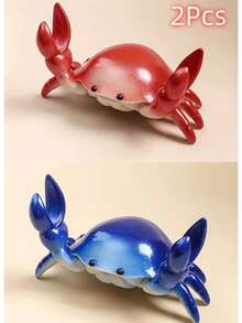 1 件螃蟹形多功能桌面配件，防水创意礼物，手机和眼镜架，举重手机支架，螃蟹形桌面收纳架