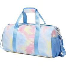 Bolsa de baile para niñas, bolsa deportiva para gimnasio, para niñas, adolescentes, bolsa de viaje impermeable, bolsa de lona con compartimento para zapatos, bolsa de ballet y gimnasio, beige (cat - PU rosa. - Ver 7