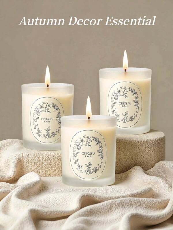 3pcs/1pc Luxurious Candle Gift Box,Nordic Sand Cup Soy Wax Candles Set - Scented Home Decor, Floral & Fruity Aromas For Relaxation, Wedding Gifts.