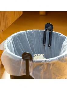 10pcs Durable Plastic Trash Bag Clips, Easy Grip Garbage Can Holders For Home Organization
