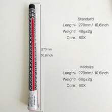 10pcs Golf Grips With Spine Line, Rubber Material, Suitable For Iron & Wood Shafts - Black - View 5