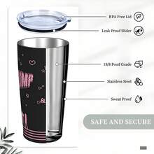 40oz/20oz SCHWARZ ROSA 9. Jahrestags "JUMP" & "schwarz DEADLINE" Welttournee - Edelstahl Vakuumisolierter Becher, inspiriert von 'JUMP' & 'BLINK' Album, auslaufsicher mit Griff & Strohhalm, isoliert für heiße/kalte Getränke (Kaffee/Tee/Heiße Schokolade), wiederverwendbar & lustiger K-Pop Sammlerstück - perfekt für Schule, Reisen, Valentinstag & Fans!