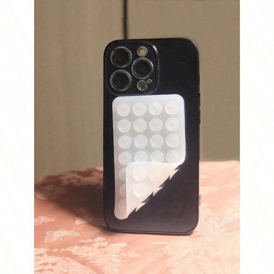 1Pc Silicone Suction Silicone Suction Cups Square Phone Case Back Silicone Suction Cups 28pcs Large Suction Silicone Cell Phone Suction Cups Silicone Suction Phone Case Card Holder Card Holder Wallet Business Card Holder Credit Card Holder Card Holder Women For Women For Men Compatible With IPhone, Android Phone, Gift For Birthday, Family, Friends Phone Holder, Phone Stand, Phone Accessories - trắng - Xem 1