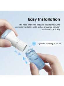 [Updated 2025] Titanium Microneedles Derma Roller With 10ml Storage Space - Adjustable Microneedle Micro Needle Skin Care Tool, Microneedling Roller For Men And Women (White) - 藍白色 - 查看 6