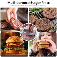 1pcs Meat Patty Maker Pro-Efficient Meat Pie Compactor & BBQ Minced Meat Press Tool For Perfect Burgers,Party Favors Christmas Party Kitchen Accessories Home Tools Stuff Cooking - 彩色 - 查看 7