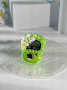 عداد أصابع مرصع بالألماس متعدد الألوان على شكل زهرة صغيرة، عداد إلكتروني محمول بزر يدوي، عداد بطاقة مصغر مناسب لعد التسبيح والرياضة وهدايا المناسبات - متعدد الألوان - مشاهدة 7