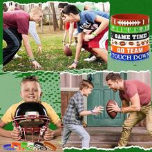 42pcs Football Party Favors Silicone Bracelets Rubber Wristbands Accessories For Football Sport Themed Birthday Party Decorations Adults Stuffers Filler Gift Supplies(6 Designs)