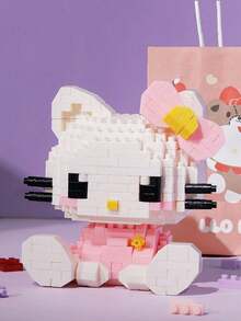 Sanrio 三丽鸥Hello Kitty/Kuromi/My Melody积木套装，提升专注力，适合房间装饰、生日礼物、派对游戏、DIY手工、动物及卡通人物模型。（随机包装，因生产批次不同可能存在轻微色差） - 彩色 - 查看 13