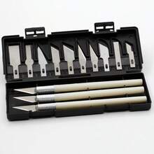 研磨雕刻刀套装高碳钢手术刀工具套件聚合物粘土笔刀