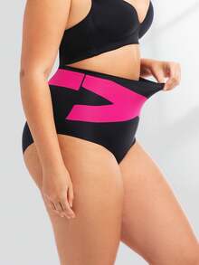 FLARIXA Plus Size Super High Waist Tummy Control Briefs Women Shapewear Bottom Cross Target Belly Shaping Panties Butt Lifting Underwear 0XL-4XL Underwear