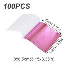 100/500pcs Imitation Gold Foil Paper Leaf Gilding Painting DIY Furniture Decoration Craft Paper, For Festive Scene Decoration,Resin Crafts,Furniture Lines, Ceiling, Jewelry Making Gold-Plated Decoration