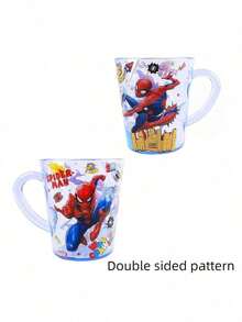 Marvel Marvel Spider-Man Themed Party Cup 300 Ml, PP Food Material Reusable Water Cup With Handle, Family-Specific Milk, Coffee, Beverage Cup, Back-To-Schooled Dormitory Drinking Cup, Halloween Christmas Gift