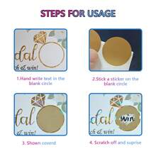 Boosaletico بطاقة خدش لحفلة العروس، لعبة بطاقة الخدش، لعبة وديكور الحفلة، حفلة الزفاف، كشف بطاقة الخدش، حفلة عروس، من لديه عريس حفلة عزوبية، ديكور عيد الزواج هدية العروس - أبيض - مشاهدة 6