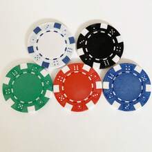 Chip Poker, Chip Poker Texas Holdem/Chip Xúc Xắc Chấm Nhỏ/Chip - Nhiều màu - Xem 4