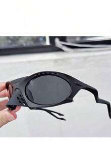 LS Otica Plantaris Unisex Sunglasses Come With Removable Nose Pads - màu đen - Xem 2