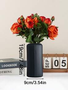 1 Pc Plastic Vase, Living Room Flower Vase Decor, DIY Vase For Floral Arrangement, Artificial Flower Vase, Fresh Flower Vase, Planter For Plant Cultivation, Handmade Vase, Suitable For Bedroom, Wedding, Living Room, Home Desk, European Modern Minimalist Decor Home Decor Room Decor Glass Vase