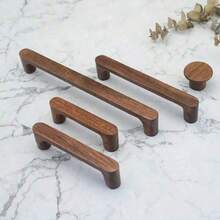 1pc/5pcs Wooden Drawer Pull Handles, Cabinet Knobs, Kitchen Cabinet Drawer Pulls, Cabinet Door Handles - Multicolor - View 7
