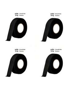 15米黑色汽车胶带,耐热降噪阻燃胶带,汽车线束保护胶带,车辆线束绝缘固定胶带,耐高温不燃汽车电路保护配件,适用于汽车电气线路、发动机和排气系统,钢丝胶带,电工绝缘胶带,线束胶带,耐热电工胶带,布基胶带 - 黑色 - 查看 4