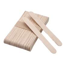 100pcs/200/300pcs Brow Waxing Sticks Small Face Wax Spatulas Applicator Wood Craft Sticks Disposable Hair Removal Lip Nose Beauty Tool - Coffee Brown - View 21