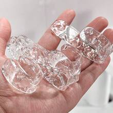 4pcs Acrylic Diamond Wall Hooks - Heavy Duty, Waterproof, Adhesive Hooks For Hanging Towels, Coats & More!