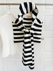 1 chiếc áo choàng len trùm đầu cho nữ, áo khoác ngoài ấm áp và đa năng cho mùa thu/đông, khăn choàng cho nữ khi mặc váy - khăn choàng trùm đầu - Xem 12