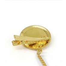 1 Pack Newborn Luxury Silicone Pacifier With Shiny Gems, Gold Baby Pacifier With Clip