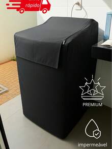 Electrolux  Consul Waterproof Protective Washing Machine Cover All Sizes Zipper S M L - màu đen - Xem 1
