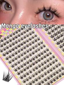 308pcs Independent Cluster False Eyelashes Large Capacity Volume Eyelash Box Set    Soft And Fluffy Eyelash Clusters Cartoon Style Suitable For Cosplay D Curl Reusable Eyelash Clusters Suitable For DIY At Home Easy To Wear Eyelash Extension Tool - 彩色 - 查看 2