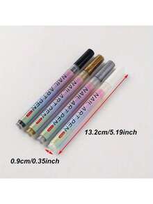 1 支装白色美甲绘图笔涂鸦防水绘画描线记号笔指甲修甲装饰工具 - 彩色 - 查看 9