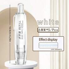 1pc/2pcs Retractable Double-Sided Tape Dispenser, Creative Pen-Shaped Polka Dot Tape In Pink, Blue, Green, White, With Roller And 360° Rotatable Tip, For Scrapbooking, Cards, DIY, Portable, Back To School, Office Supplies, Teacher's Day, Graduation, Thanksgiving, Birthday Gifts, School Prizes And Rewards