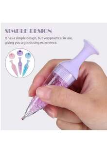 1 Set Diamond Art Painting Brushes Kit, Colorful Vase Shape Diamond Painting Pens, Diamond Picking Tray, DIY Craft Cross Stitch Tools, Mosaic Cross Stitch Diamond Painting Accessories, Cross Stitch Embroidery Tools, Embedded Decorative Diamond Storage Container, No Power Required, Plastic Material - Multicolor - View 11