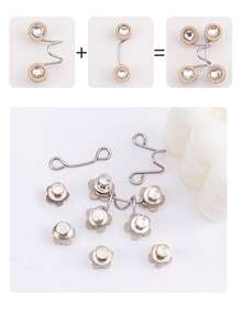 1 件可调节腰带，时尚扣设计适合裤子/裙子 - 彩色 - 查看 5