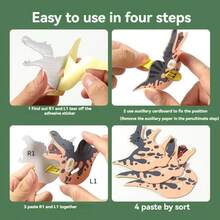 3pcs 3D Puzzle, Creative Cartoon Animal Puzzle Set, Christmas/Birthday Gift