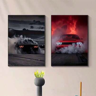 1/2pcs New 5D DIY Diamond Painting Kit, Creative Zebra Theme Pattern, Full Round Diamond Painting Canvas Art Craft, Living Room Bedroom Study, Halloween Christmas Gift, Home Decor Wall Art, Frameless