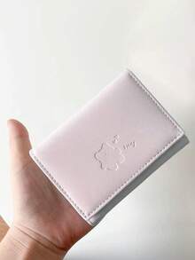Korean Bow Ins Student Wallet, Short Women's Wallet, High-End Three Fold Change Card Wallet Clip Wallet,Multi-Functional Wallet Women Short Wallet Coin Purse Flap Card Case Envelope Bag For Women Wallet - Pink - View 7