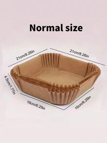 50/100 Sheets Of High-Quality Air Fryer Paper - Thickened, Non-Stick, Suitable For Air Fryers 2-8 - Essential Kitchen And Restaurant Supplies For Frying, Baking, And Microwave Ovens, Practical Air Fryer Paper, Essential For Baking Cakes