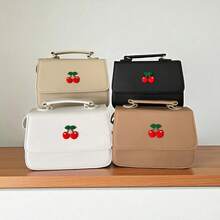 Super Cute Red Cherry Crossbody Bag For Kids - Khaki - View 3