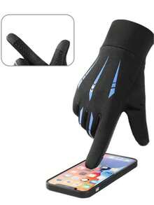 1pc New Windproof Waterproof Warm Motorcycle Winter Riding Gear Cycling Full Finger Touchscreen Gloves For Men - Multicolor - View 2