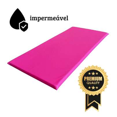 Colchonete de Academia 90x40x3 cm Compacto Espuma Macia D23 Impermeável Azul Fit Mat Yoga Pilates
