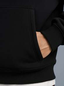 Men Hoodies - 黑色 - 查看 4