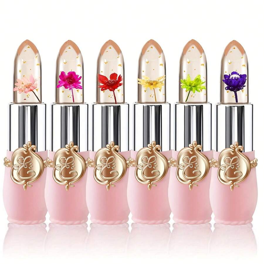 A Set Of Huahua Fruit Juice Lipstick, Which Can Provide Moisture And Lasting Nutrition As The Temperature Changes, Accompanied By A Magic Color Changing Lip Glaze 3Pcs - Nhiều màu 2 - Xem 1