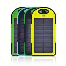 Batería externa portátil de 20000mAh con panel solar, cargador de batería externa con luz LED para todos los teléfonos inteligentes.Regalo para el Día del Padre, cumpleaños o Navidad. - Multicolor - Ver 2