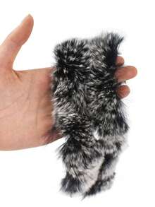 2pcs/4pcs Outdoor Hunting Archery Accessories, Realistic Rabbit Fur Shock Absorber, 1 Pair/2 Pair Fur Puffs Available, Suitable For Traditional Bow & Recurve Bow, Bow String Silencer Archery Supplies