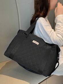 1 Túi hành lý nhẹ có thể gấp gọn dung tích cực lớn, Túi du lịch, Túi sắp xếp hành lý, Có thể gấp gọn, Tách ướt & khô, Túi du lịch cuối tuần kiểu vali xách tay, Túi qua đêm, Túi bệnh viện, Túi đựng đồ cho con bú, Ba lô, Đồ dùng thiết yếu khi đi du lịch, Túi sắp xếp khi đi du lịch, Túi ngày lễ, Đồ dùng học tập, Phụ kiện học sinh, Hành lý trở lại trường - màu đen - Xem 6