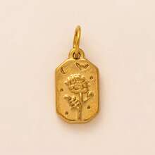 1 pezzo di ciondolo in zirconia a forma di cuore, macchina fotografica, pallavolo, pizza, cola, caffettiera, fiore, può essere utilizzato per realizzare collane, braccialetti, orecchini, catene per borse, portachiavi, ecc. Materiale in acciaio inossidabile placcato in oro 18K, ornamenti a forma di charm, perline decorative, accessori gioielleria da donna, accessori fai-da-te, accessori portachiavi, accessori in acciaio inossidabile, ciondoli in acciaio inossidabile, ecc.